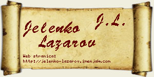 Jelenko Lazarov vizit kartica